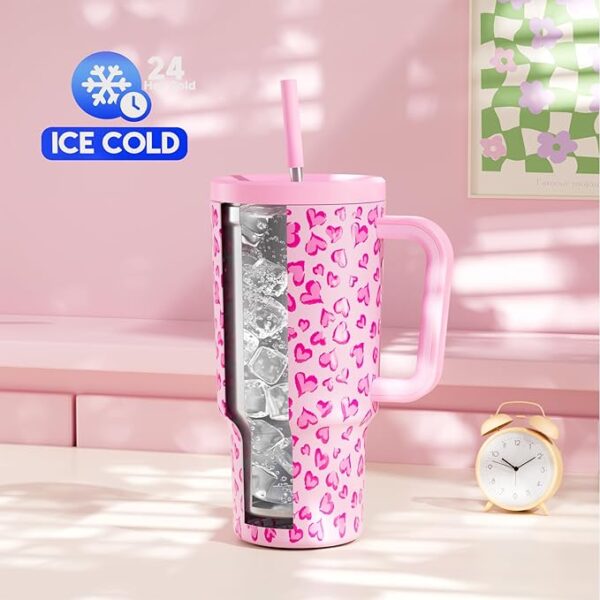 Amazon Limited time deal 15% OFF  Tumbler with Lid and Straw - Image 2