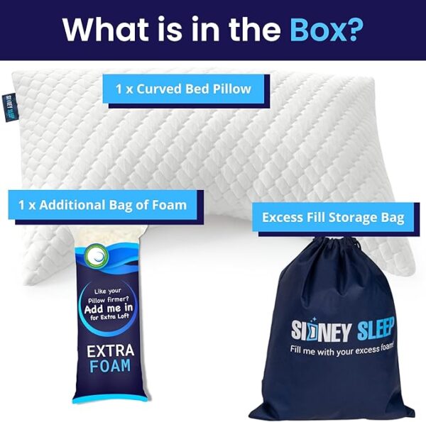 Amazon Limited Deal 40% OFF  Sidney Sleep Pillow for Side and Back Sleepers - Image 3