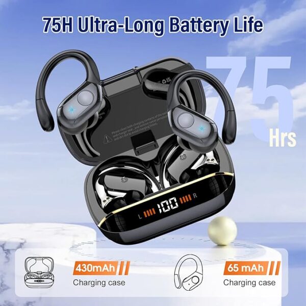 Amazon TOP deal for Limited time 82% OFF  Wireless Earbuds Bluetooth 5.4 Headphones 75H - Image 2