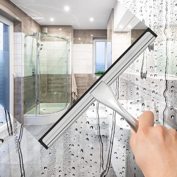 Amazon Price Drop  33% OFF,  All-Purpose Stainless Steel Shower Squeegee for Shower Glass Door - Image 2