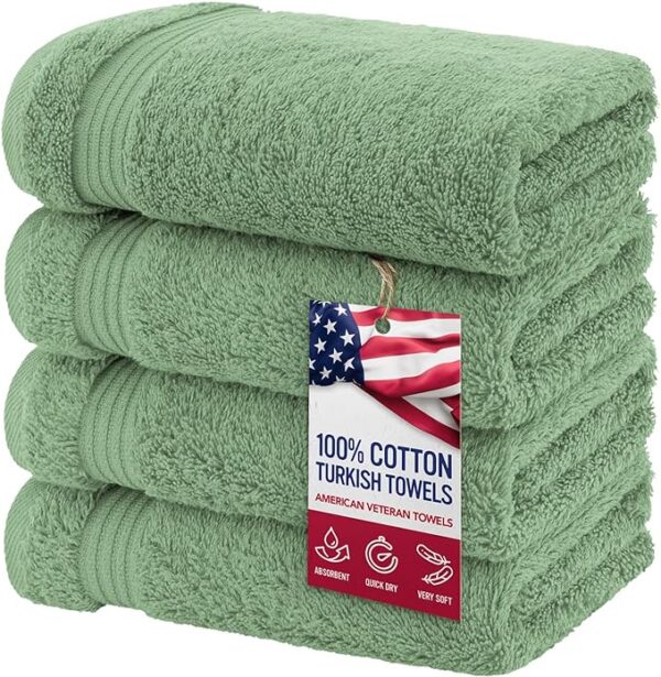 Amazon Limited time deal  34% Off, Hand Towels for Bathroom Set of 4