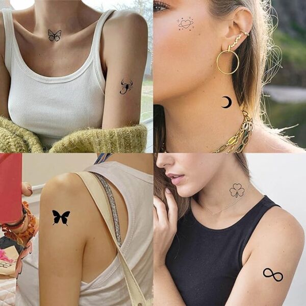 Amazon best deal for limited time 10% OFF,  100 Sheets Realistic Temporary Tattoos - Image 2