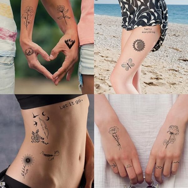 Amazon best deal for limited time 10% OFF,  100 Sheets Realistic Temporary Tattoos