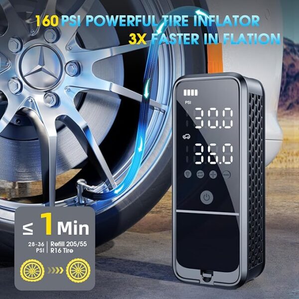 amazon deal for limit time 80% OFF Tire Inflator Portable Air Compressor - Image 2