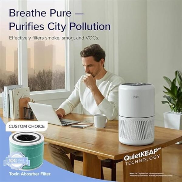BEST DEAL 10% OFF LEVOIT Air Purifier for Home Allergies Pets Hair in Bedroom - Image 4