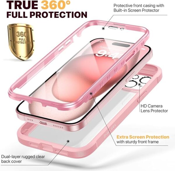 AMAZON BIG DEAL SAVE UPTO 20% Diaclara Designed for iPhone 15 Case, - Image 2