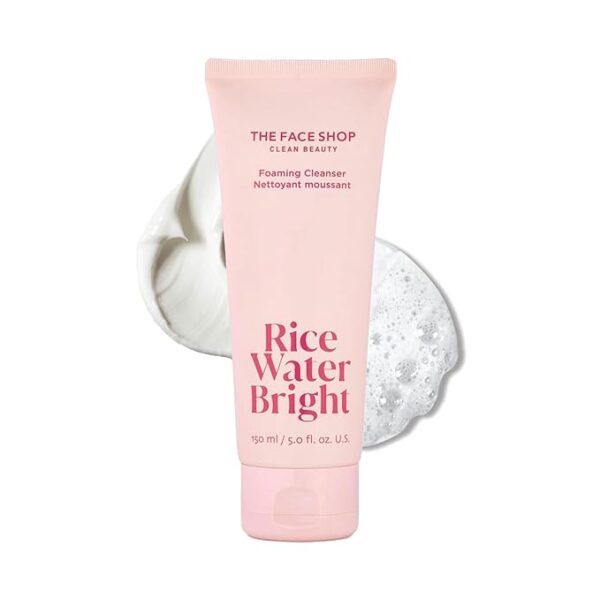 amazon flash deal upto 30%off The Face Shop Rice Water Bright Foaming Facial Cleanser with Ceramide
